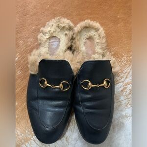 Gucci Loafers with Fur Size 45